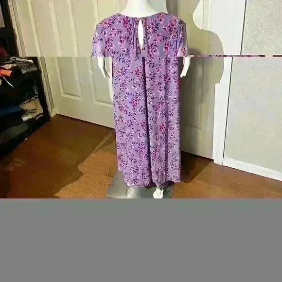NWT Girl With Curves Purple Floral Maxi Dress Bohemian Summer Womens Size Large - Picture 2 of 12
